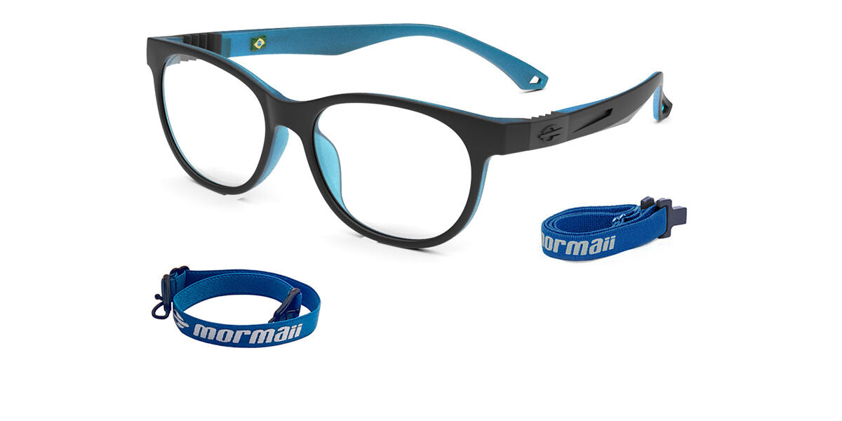 Mormaii Jump Infantil M6089AA349 Men's Glasses Black Size 49 - Free Lenses - Blue Light Block Available