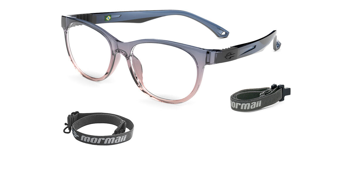 Mormaii Jump Infantil M6089KB949 Men's Glasses Blue Size 49 - Free Lenses - HSA-FSA Insurance - Blue Light Block Available