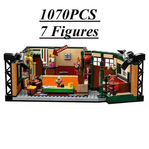 Blocks American Tv Drama Big Family Room Bang Apartment Streetview Theory House Model Building Block Bricks Christmas Childrentoy Gifts Y241