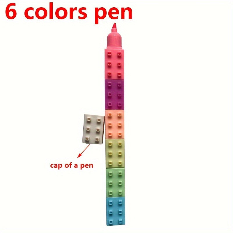 TEMU -shaped Highlighters: Colorful, Removable Markers For Students And Artists