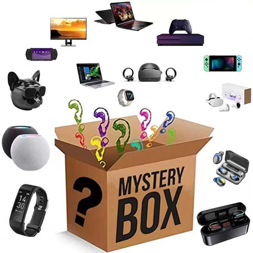 Mystery box electronics random boxes birthday surprise gifts lucky gifts for adults such as Bluetooth speakers Bluetooth headsets watches headset ma