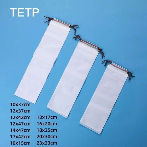 TETP 50Pcs Frosted Portable Storage Bags Home For Umbrella Makeup Brushes Pipe Tool Yoga Mat Packaging Organizer Dustproof