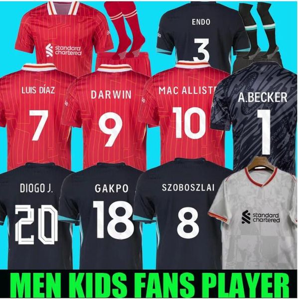 24-25 soccer jerseys 2024 2025 Camiseta men kids kit short sleeve football shirts maillot de foot home red away third fans version uniforms
