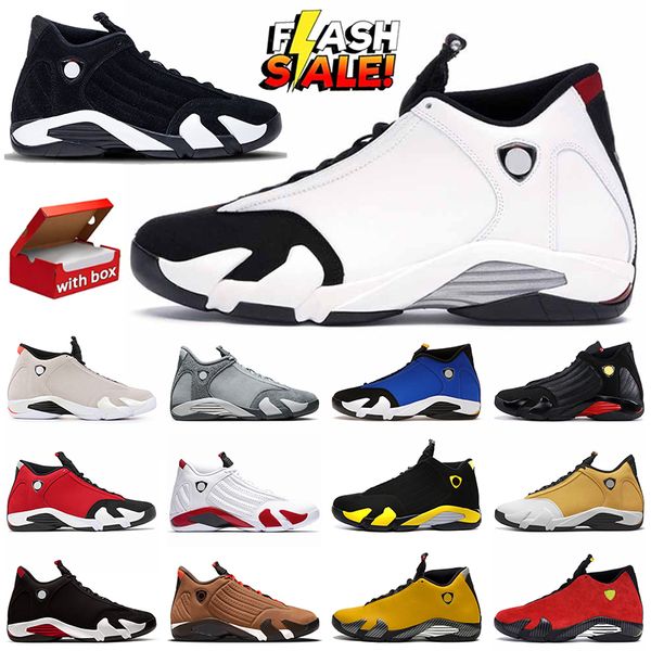 14 with box sneakers black toe white desert sand laney last shot candy cane challenge red thunder flint grey for mens basketball shoes train