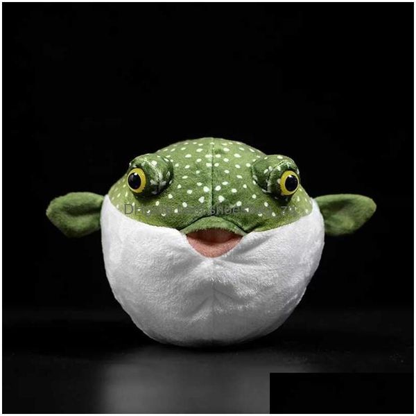 Plush Dolls P Real Life ating Fish Toys Live Marine Animals Stuffed Soft Aquarium Childrens Gifts Q240322 Drop Delivery Dhzho