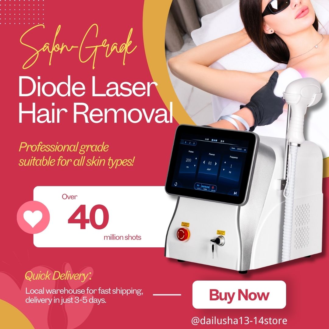 Ice Platinum 808nm Diode Laser Hair Removal 3 wavelengths Painless Permanent Epilator Alexandrite For Salon or Home Use