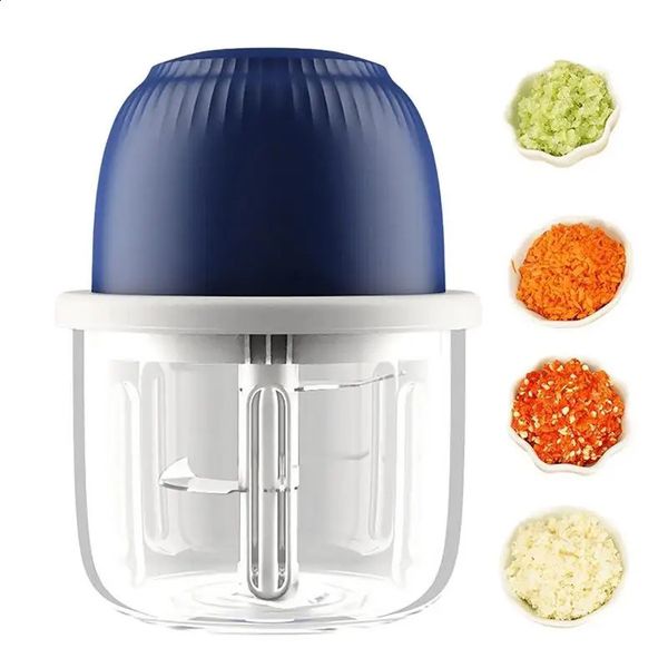Garlic chopper electric vegetable chopper and blender cordless mini onion and garlic vegetable chopper 240809