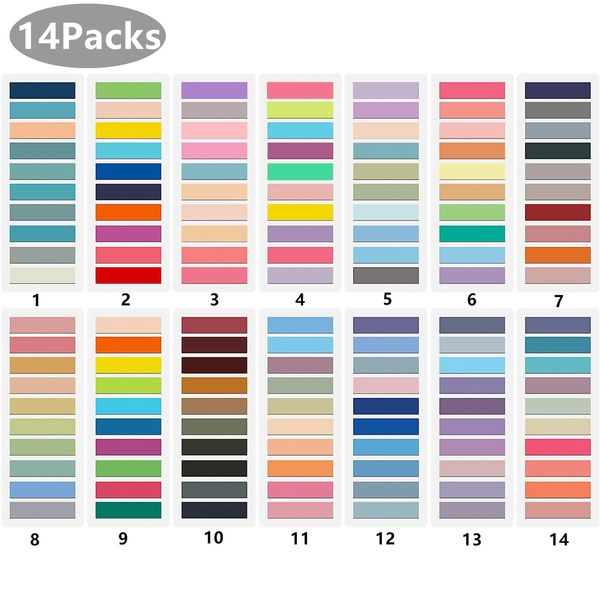 2800 Sheets Transparent Sticky Notes SelfAdhesive Annotation Books Posted It Notepad BookmarksTabs Memo Pad Index Stationery 240119