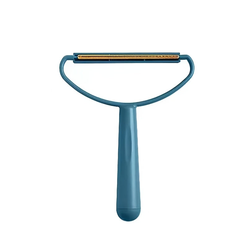 TEMU Dual-sided Pet Hair & Lint Remover Comb - Portable, No Power Needed, For Furniture, Clothing, - Red & Orange, Plastic-pet Material, Pet Hair