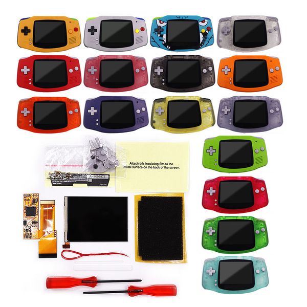 Cell Phone Mounts Holders DIY IPS GBA LCD Screen 10 Levels High Brighess Backlight for Nintend Gameboy Advance Console V2 version with pre c