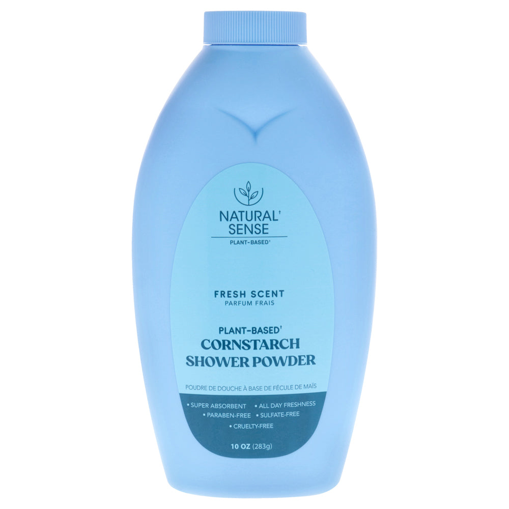 Natural Sense Plant-Based Cornstarch Shower Powder - Fresh Scent