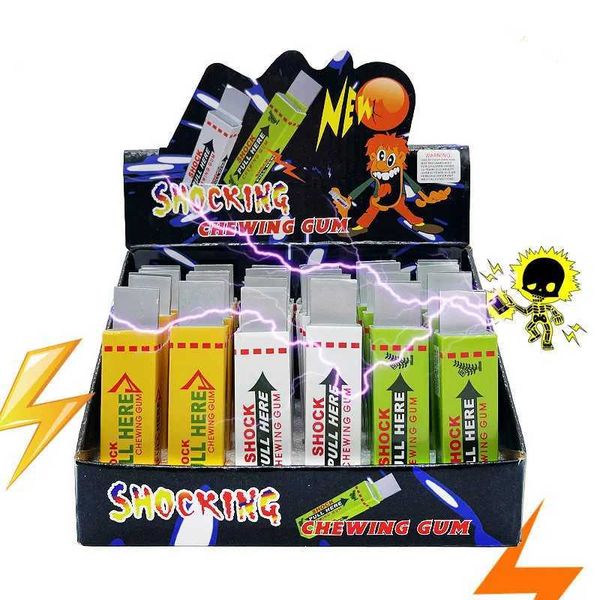 Novelty Toys Spoof Electrocution Chewing Gum Kids April Fools Day Toys for Children Stress Relief Toys Kids Games Holiday Gifts Y240827