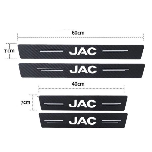 Luminous Car Door Threshold Sill Anti Kick Stickers Decals Protective Film for JAC Logo Refine J3 J2 S5 A5 J5 J6 J4 T8 Vapour S2