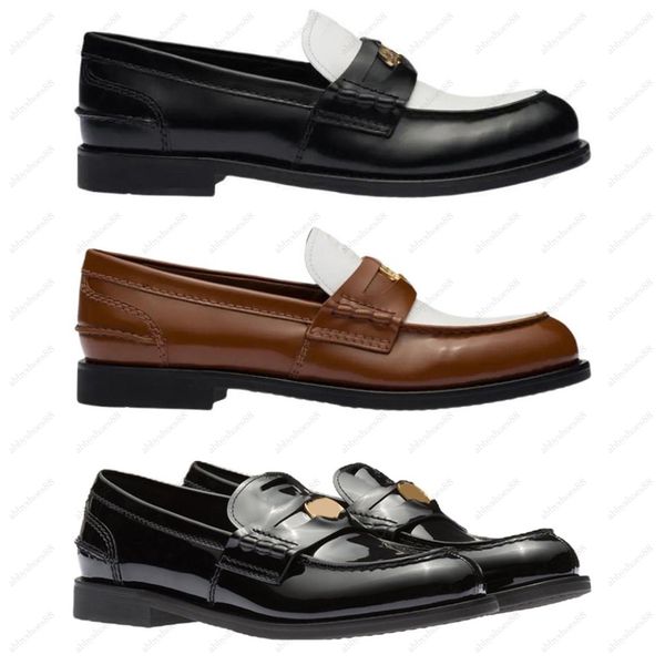 Women Penny Loafers Platform Sneakers Patent Leather Designers Dress Shoes Vintage Leather Casual Shoes 35-40