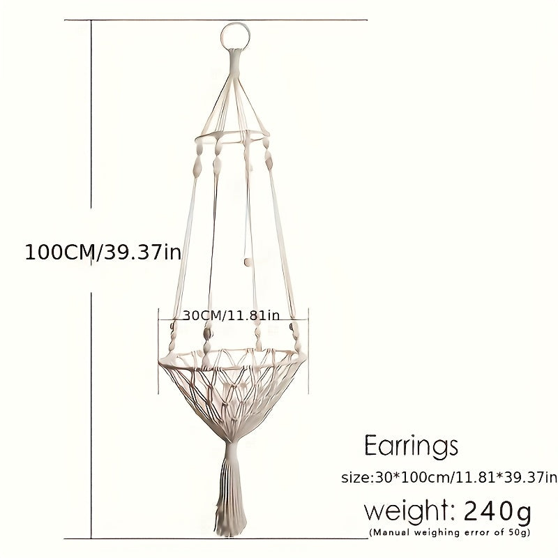 TEMU A Large Handmade Rope Hammock, A Pet Swing Bed, An Indoor Basket That Provides A Comfortable Resting Space For S, Suitable For To Sleep, With