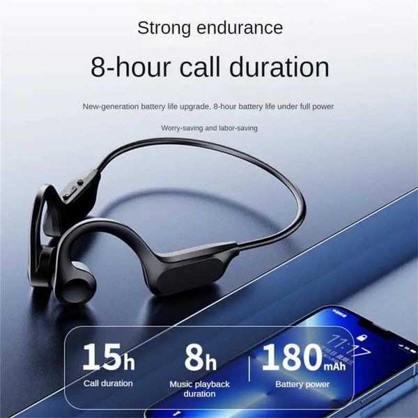 Headphones Bone Conduction Earphones X7 Hifi Ear-hook Wireless Headset With Mic Headphones TF Card MP3 Earbud Z250210