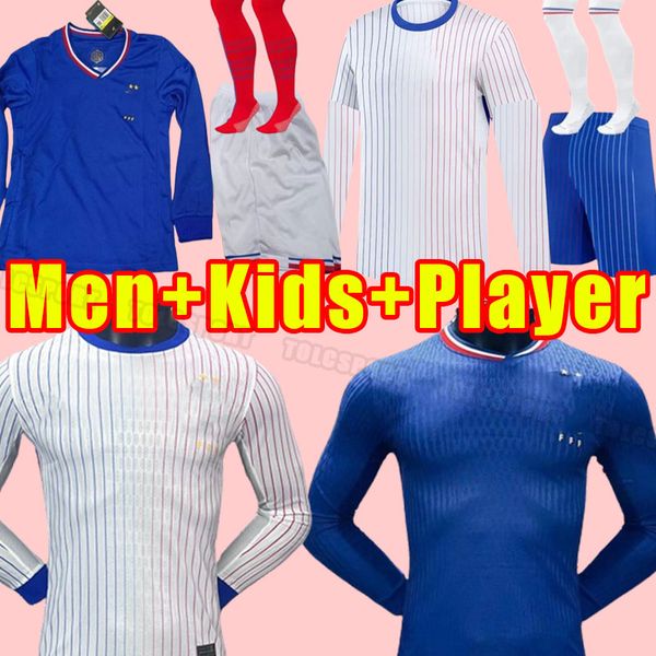 24 25 BENZEMA MBAPPE GRIEZMANN soccer jerseys French KANTE POGBA ZIDANE GIROUD MATUIDI Kimpembe VARANE PAVARO shirts football long sleeve fu