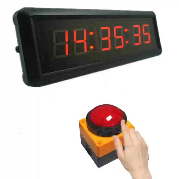 YX inch 1.5 29cm Led Countdown Clock StopwatchButton selectable With remote control School Rush Answer Compeon Game Timer 240315