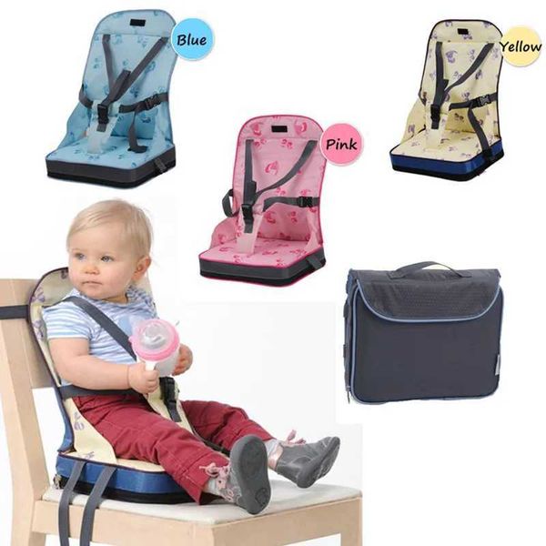 Dining Chairs Seats Portable baby dining chair bag foldable baby travel booster seat baby safety belt feeding high chair bag organizer WX5.2