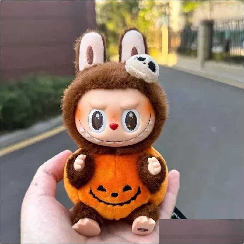 Blind Box Monster Pumpkin Labubu Halloween Carnival Cute Cartoon Vinyl Doll Desktop Decoration Toy Gift Picture Birthday Giftt258747 Ot6Ff