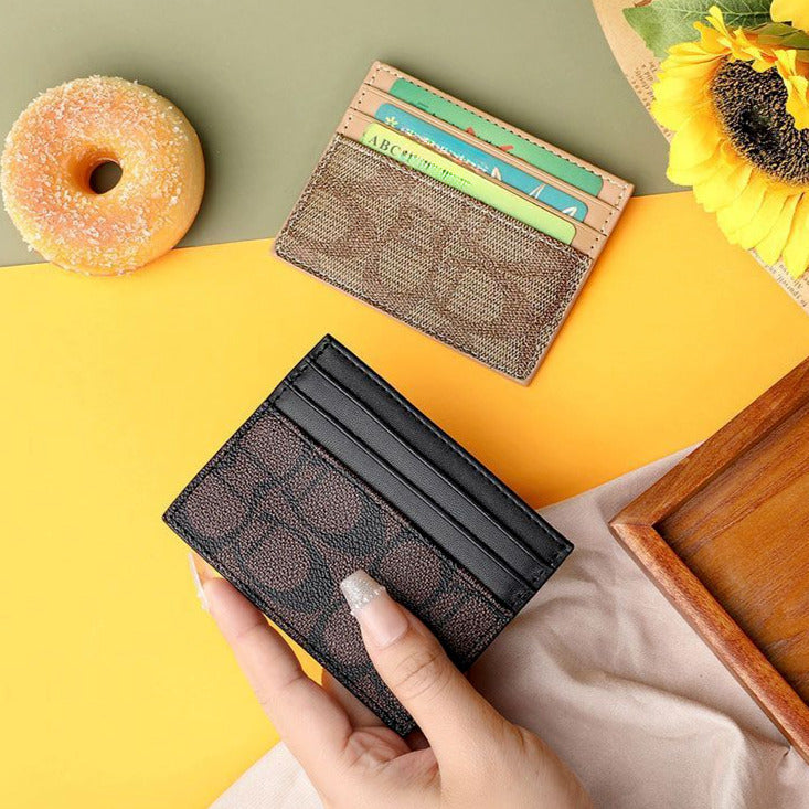 Card Bag For Women Compact And Ultra-thin Card Holder Exquisite Credit Card Bag High-end Business Card Bag Mini ID Bag Minimalist New Credit Bank Ca