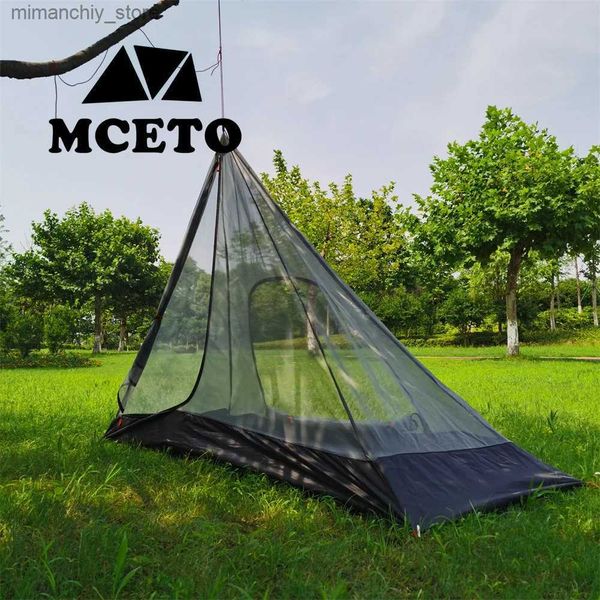 Tents and Shelters 320-400 Pyramid Tents Inner Mesh Tent Square Rodss Summer Mosquito Net Light Weight for Outdoor Camping Backpacking Hikin