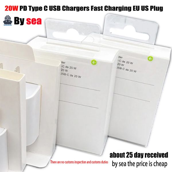 20W PD Type C USB Chargers Fast Charging EU US Plug Adapter Phone power delivery Quick Charger For iPhone 16 15 14 13 12 11 X 7 Pro Max Sams