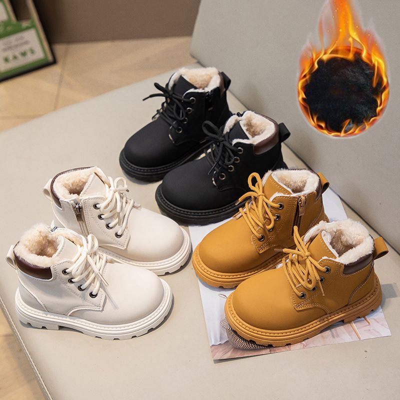 Toddler Winter Shoes Fur Girl Fashion Boots Plush Boys Ankle Booties Kidsnest Kid Baby Toddler Short Boots for Kids Girls Sizes US5.5C-US1Y