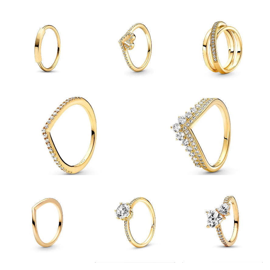 designer rings gold jewellery designer jewlery Preppy Style diamond ring 18K Gold Plated Rings designer rings for woman wedding ring friendship ring