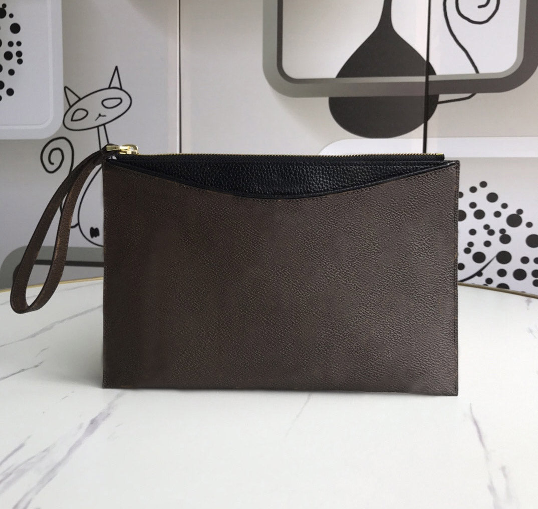 Fashion designer clutch bags luxury Pallas purse mens womens leather wallets Highs quality monogrames handbag card holders original design mini bag