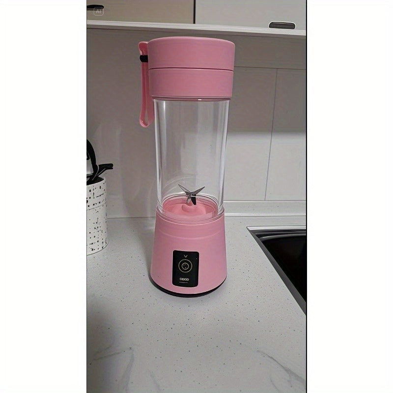 TEMU 1pc Commercial Mixers Portable Usb Charging Juice Cup, With Safety Lock Juice Cup, Multi- And Vegetable Blender, Fast Juice, Food Grade Pp