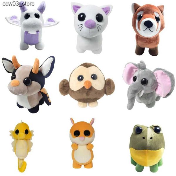 Plush Dolls Adopted Me Pet bat dragon Adopted Me Plush Toy Shadow Dragon Dog Stuffed Animal Doll Soft Toy Birthday GiftL240910L240910