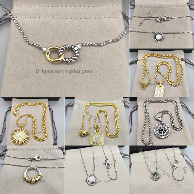 2025 Necklace Designer for Women Luxury Necklaces Color Separation Rope Jewlery Iced Out Entwined Loops Design Personalized sunflower Round Zircon 5