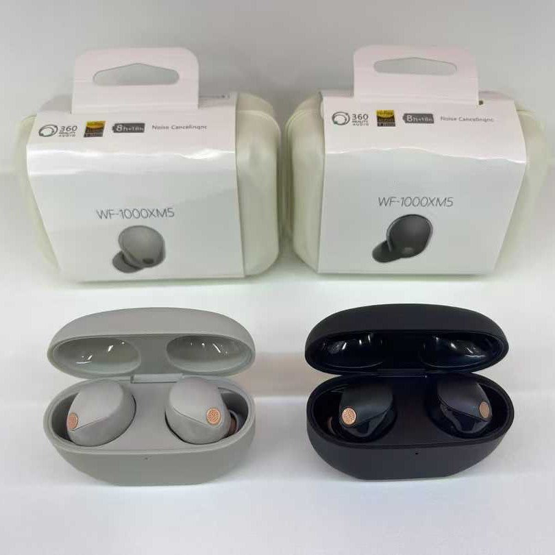 The new WF-1000XM5 Bluetooth headphones are in-ear Bluetooth headphones with noise-cancelling beans