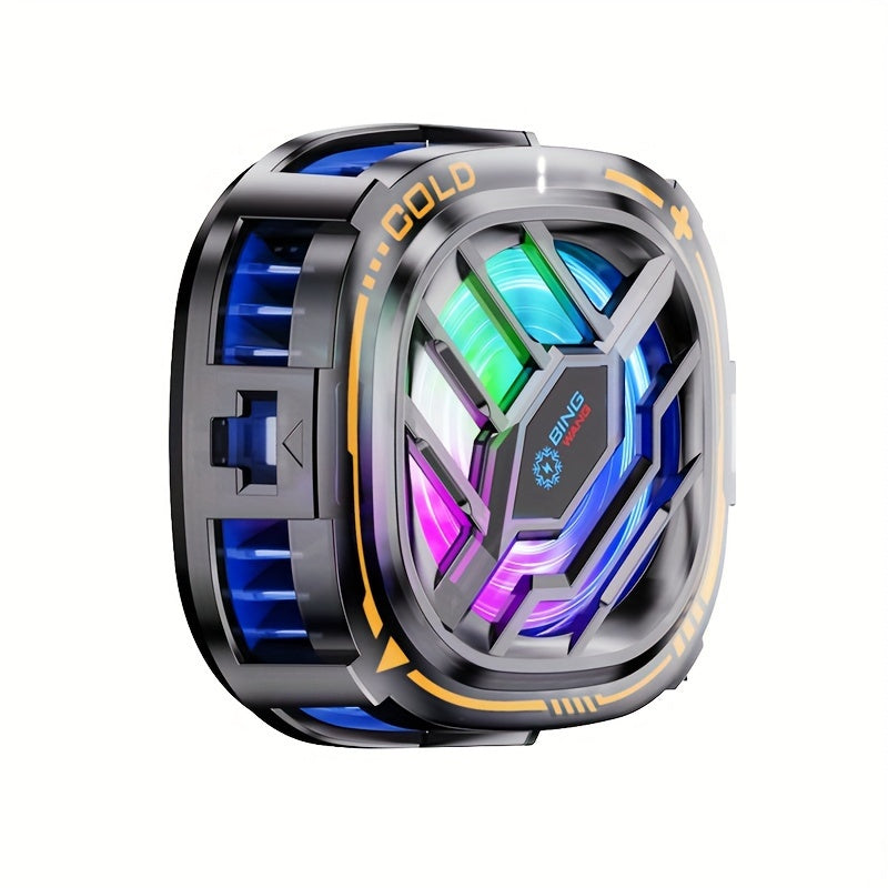 TEMU Mobile Semiconductor Magnetic-back Clip -one Cooling Radiator With Digital Display, Suitable For Cooling Ios Games