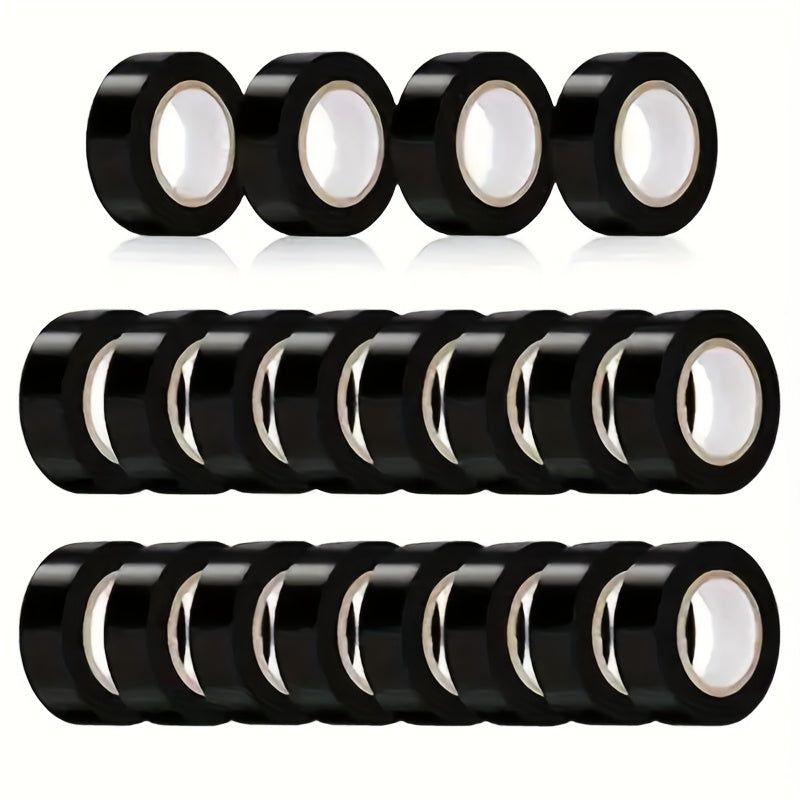 TEMU 20 Rolls Of Black Electrical Tape Waterproof, 0.63 33 Ft, High Temperature Resistant Electrical Tape Weatherproof Outdoor Insulated Wire Wrap