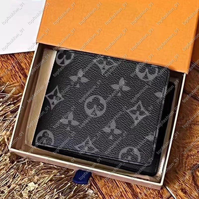 high quality Folding Designers bag Wallets Holders Designers Luxury Genuine Leather Wallets Fashion Designer Wallets Retro For Men Classic Card Hold