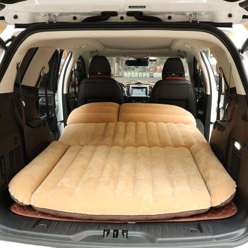 60-Second Trunk Air Mattress - Universal SUV-Sedan Camping Bed for Backpacking & Road Trips