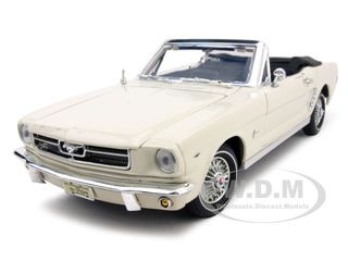 1964 1-2 Ford Mustang Convertible Cream 1-18 Diecast Car Model by Motormax