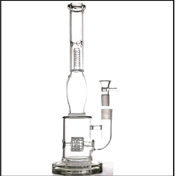 2023 hookahs Honeycomb Bong Manufacture Hot Selling Glass Water Pipe With Tire Style And Diffuser Percolator Bongs ZZ