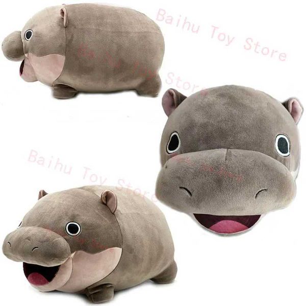 Plush Dolls Cute Baby Hippos Moo Deng Plush Toy Hippopotamus Plush Kawaii Impact Animal Soft Fill Pillow Doll Childrens Gift Q241019