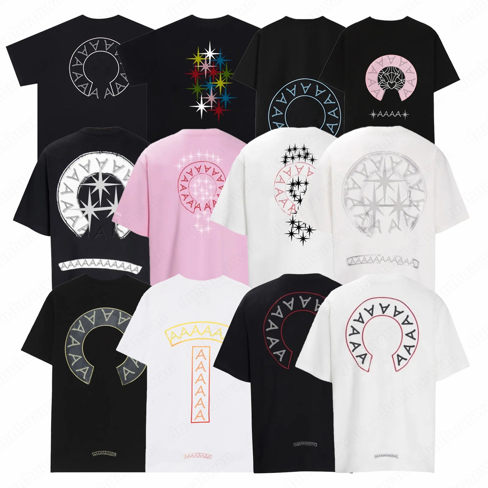 chrome shirt Designer Mens Tshirts designer Sanskrit hoodie Graphic T Shirts For Men Summer Cotton Classic Pattern Decoration Fashion Casual Full Zi