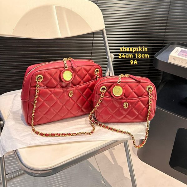 2025--Shoulder bags designer bag luxury chain crossbody women purse 18-24cm sheepskin luxurys fashion chain bags genuine leather high qualit