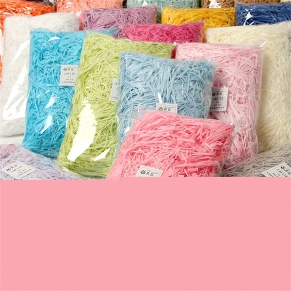 Gift Wrap 500g1Kg DIY paper raffia color shredded crepe candy gift box filling material home decoration birthday holiday 230206