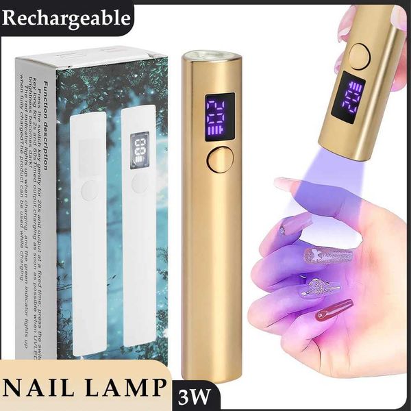 Handheld UV Led Nail Lamp Nail Dryer Nail Light For Curing All Gel Polish Rechargeable Quick Drying Manicure Lamp Nail Art Tools Y240801