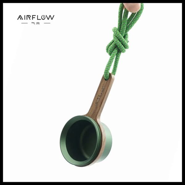 AIRFLOW Wooden Handle Coffee Scoop Tablespoon Measuring Spoon Long Handle Coffee Spoons Baking Seasoning Spoon Kitchen Tools 250118