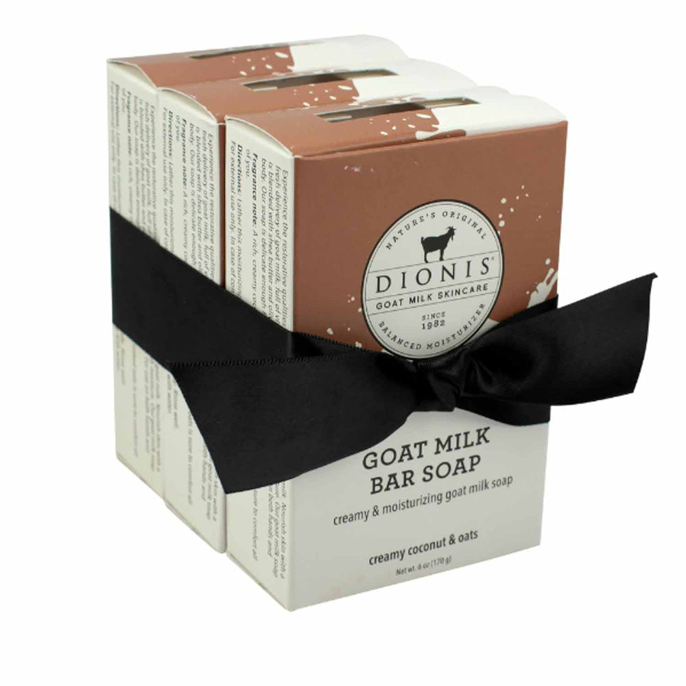 Goat Milk Bar Soap Bundle - Creamy Coconut & Oats