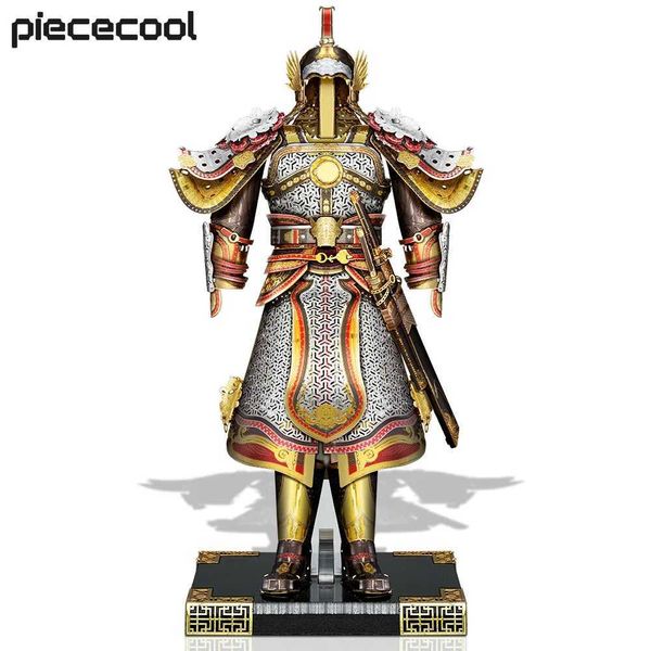 3D Puzzles Piececol Model Architecture Kit Chinese Ancient Armor Puzzle 3D DIY Set Adult Puzzle Brain Teasing Christmas Gifts and Collection