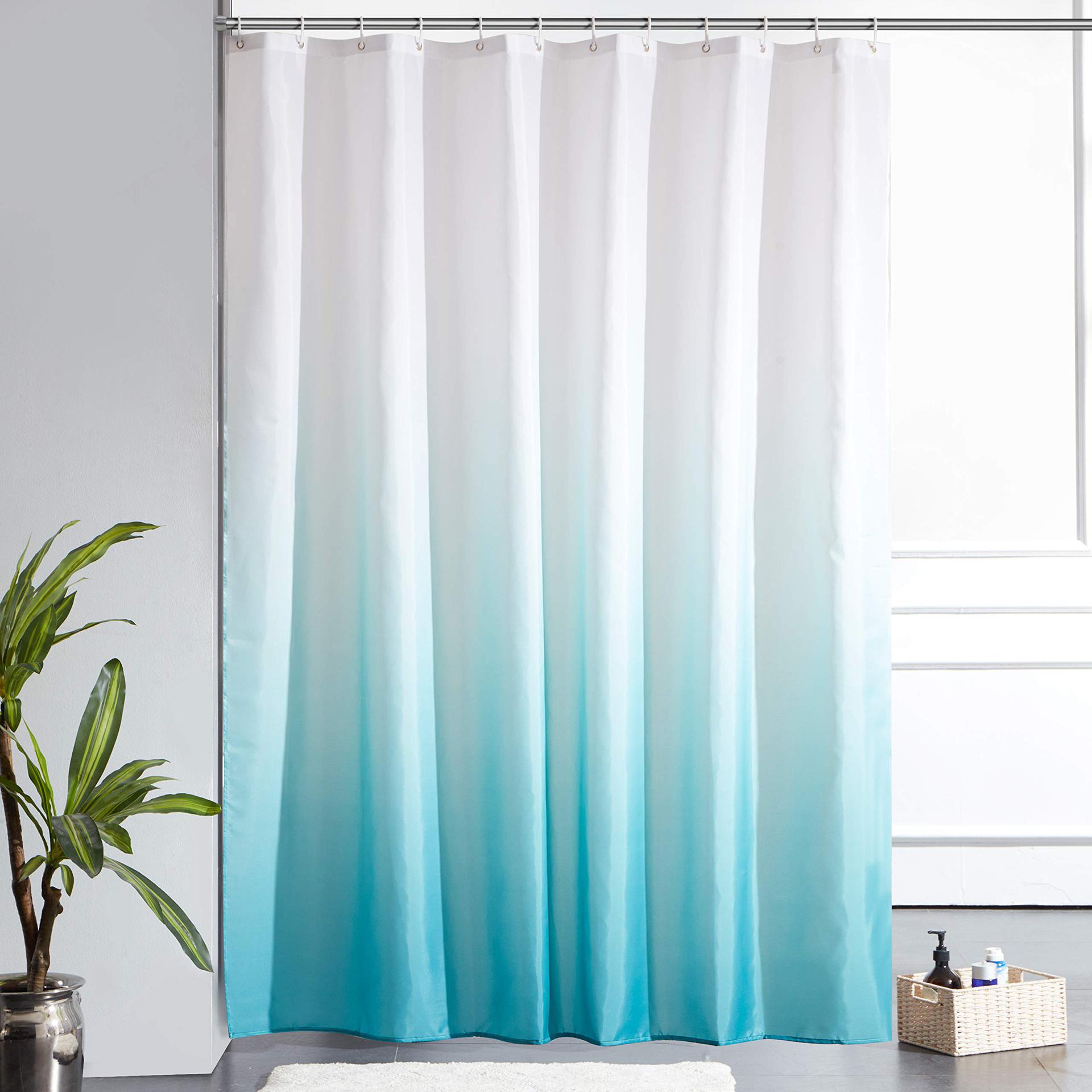 YL-36915 Manufacturer Spot Digital Printed Fabric Shower Curtain Waterproof Thickened Bathroom Partition Curtain with Hook