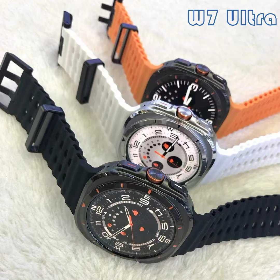 2024 Watch 7 Ultra AMOLED Smart Watch Ai Dail 3D Menu Compass Men W7 Smartwatch Women BT Call Wireless Charging Sports M240907